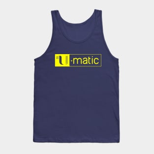 3/4" U-matic Yellow logo Umatic Tank Top